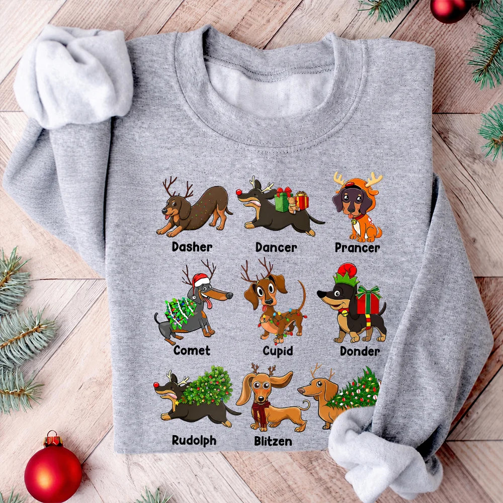 Dachshund Christmas Shirt, Wiener Dog Tee, Doxie Mom Holiday Gift