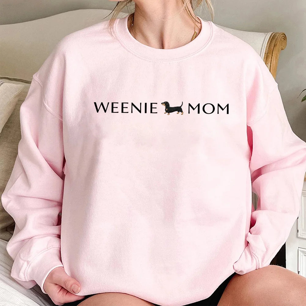 Dachshund Mom Sweatshirt, Weenie Mom Shirt, Doxie Mom Gift