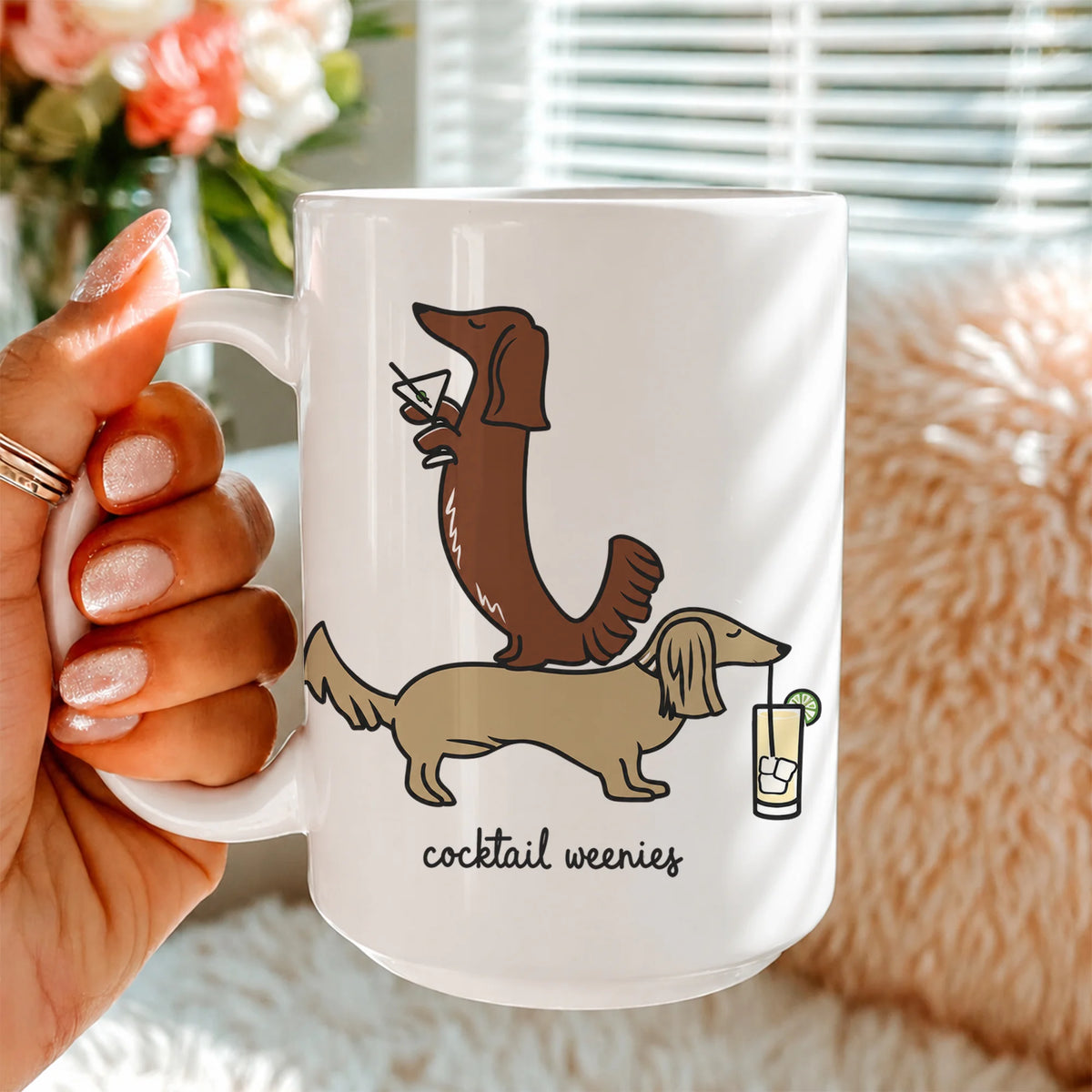 Dachshund Mug, Wiener Dog Coffee Mug, Cute Dog Lover Gift