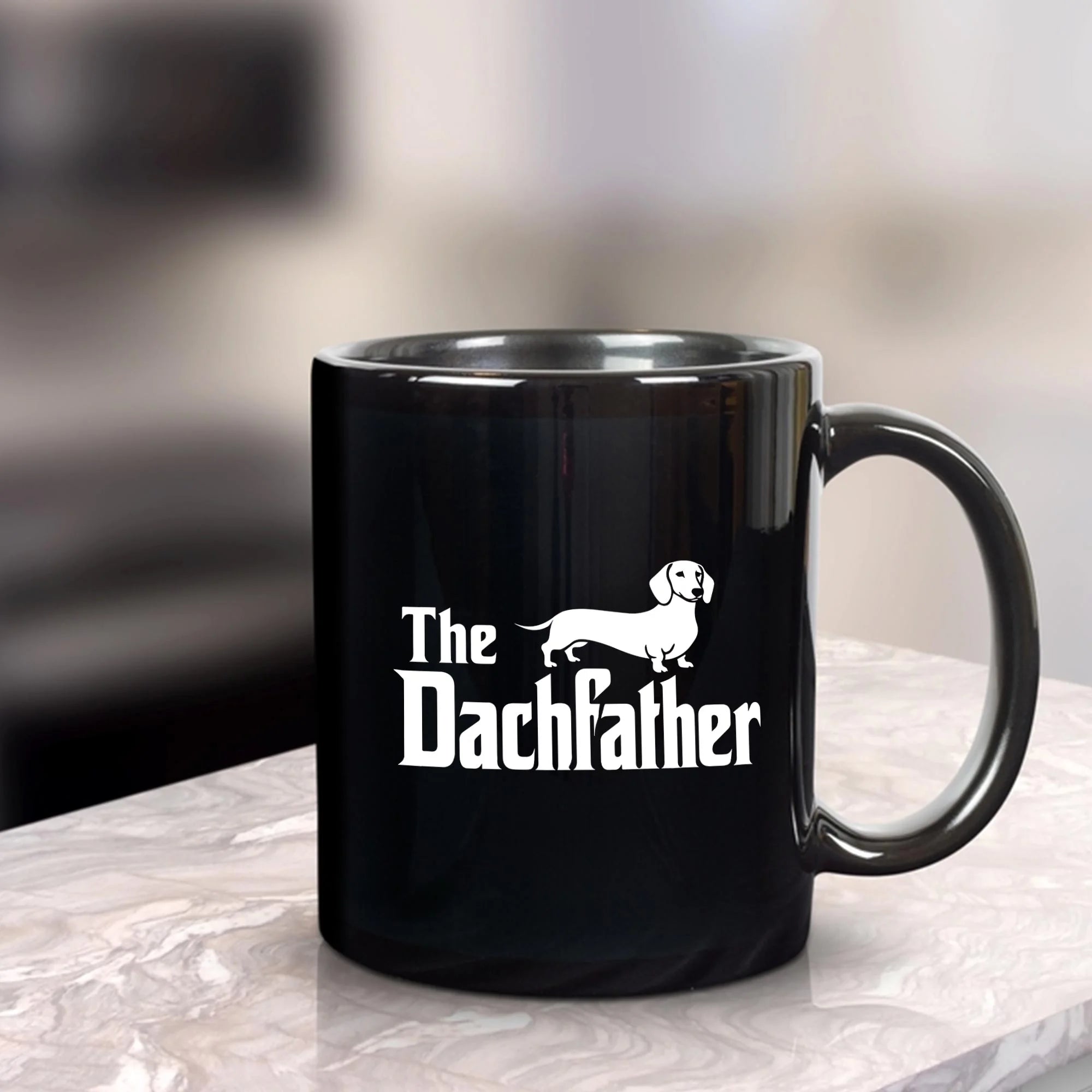The Dachfather Mug, Dachshund Dad Coffee Mug, Wiener Dog Gift