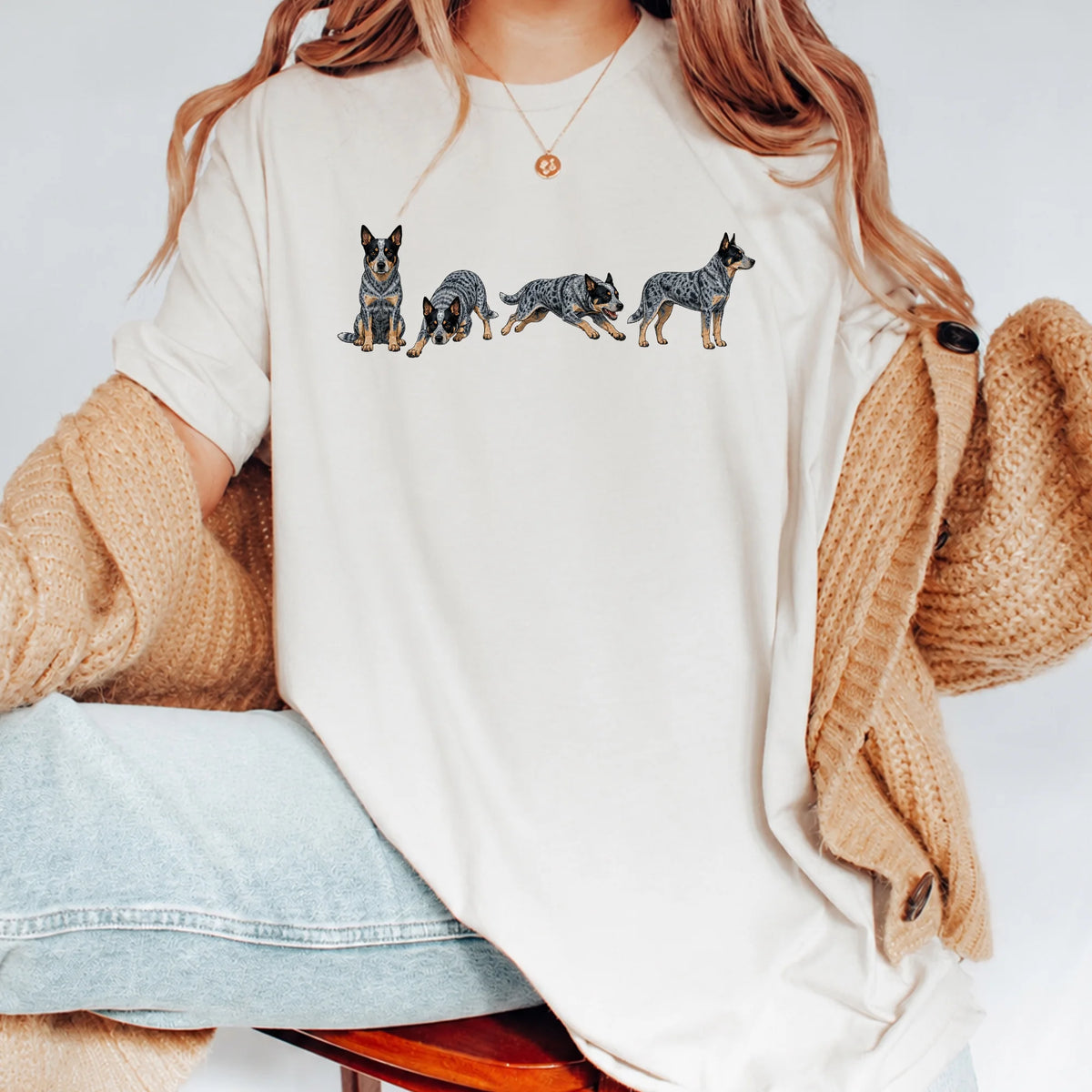 Blue Heeler Comfort Colors Shirt Australian Cattle Dog Mom Tee