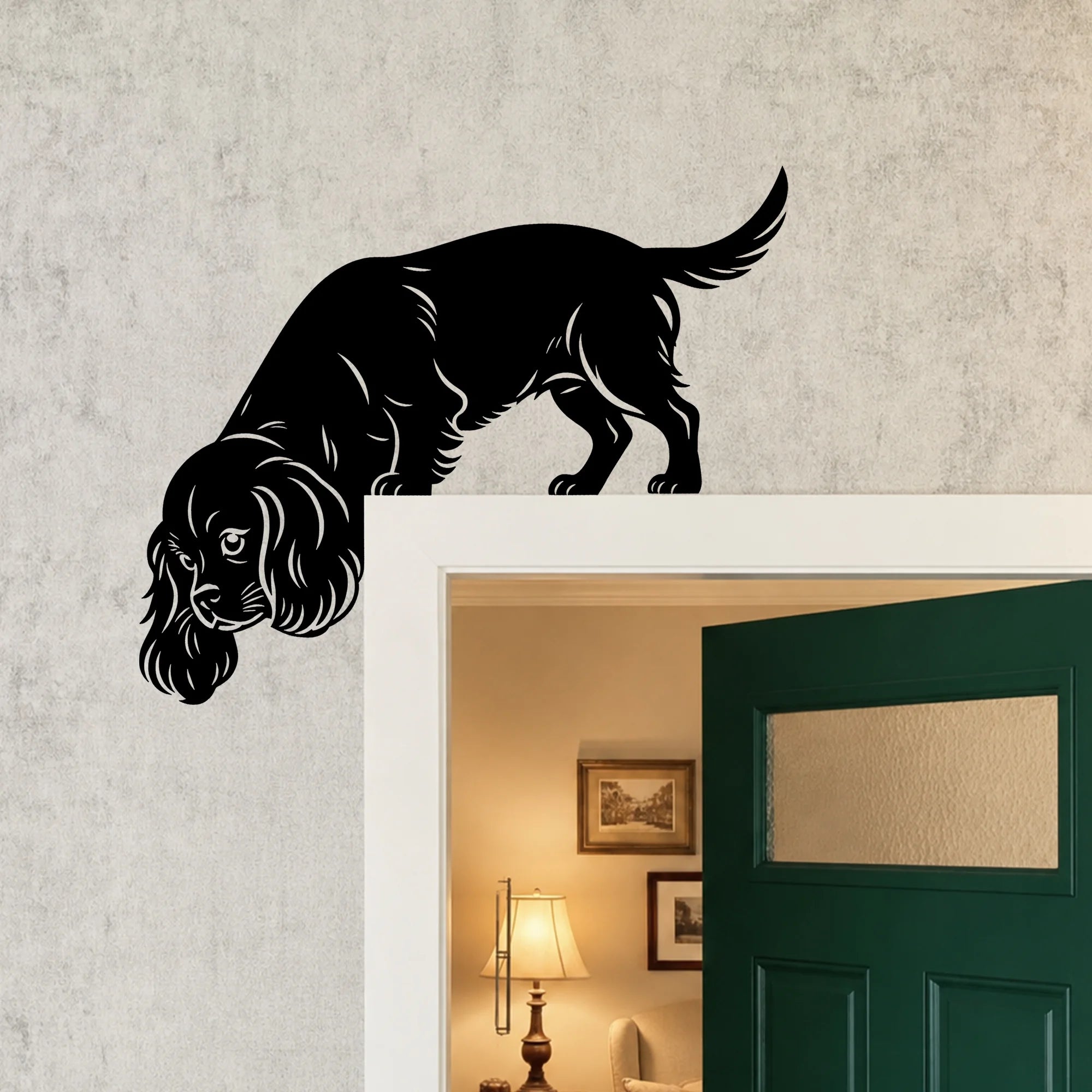 Cavalier King Charles Spaniel Metal Door Topper