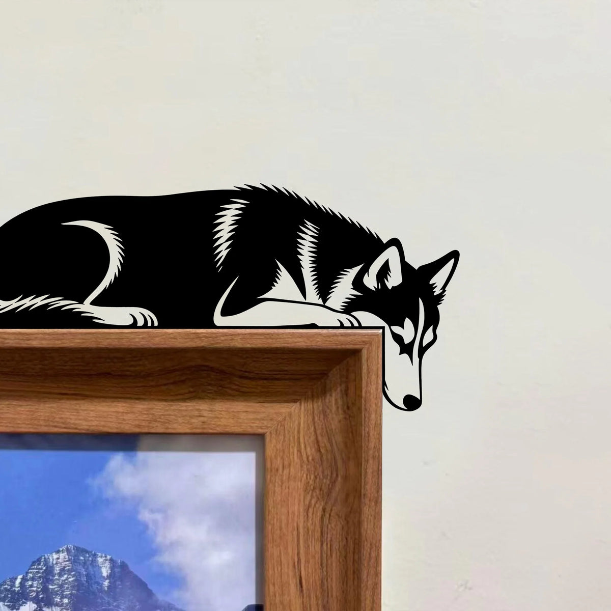 Siberian Husky Metal Door Topper