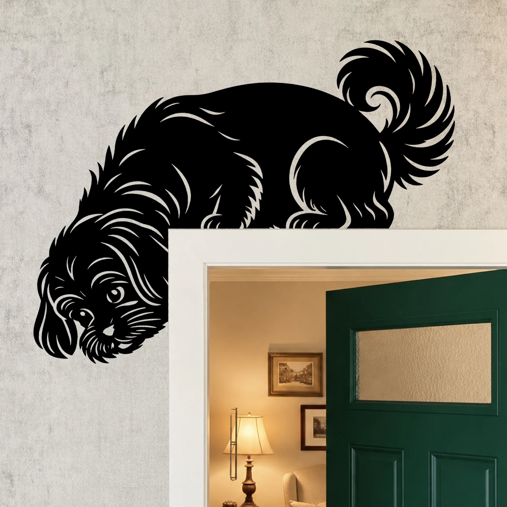 Shih Tzu Metal Door Topper