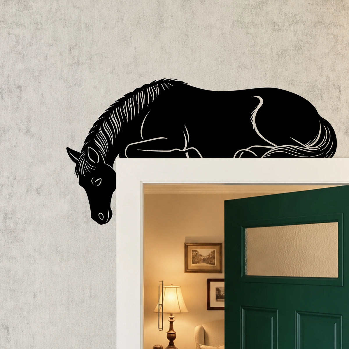 Horse Metal Door Topper
