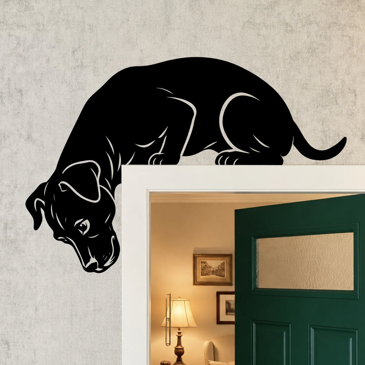 Pit Bull Metal Door Topper