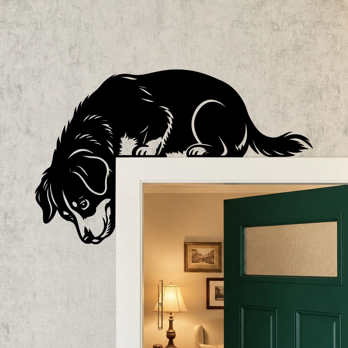 Bernese Mountain Dog Metal Door Topper