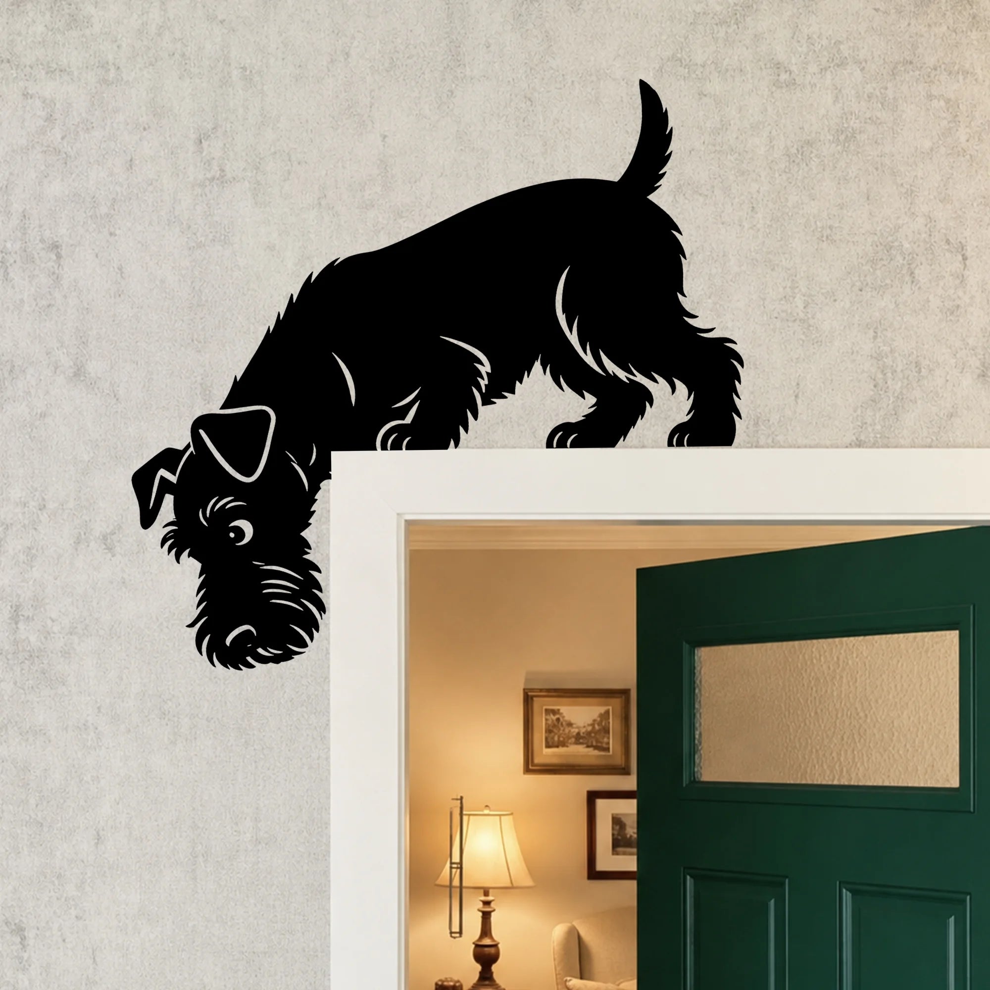 Airedale Terrier Metal Door Topper
