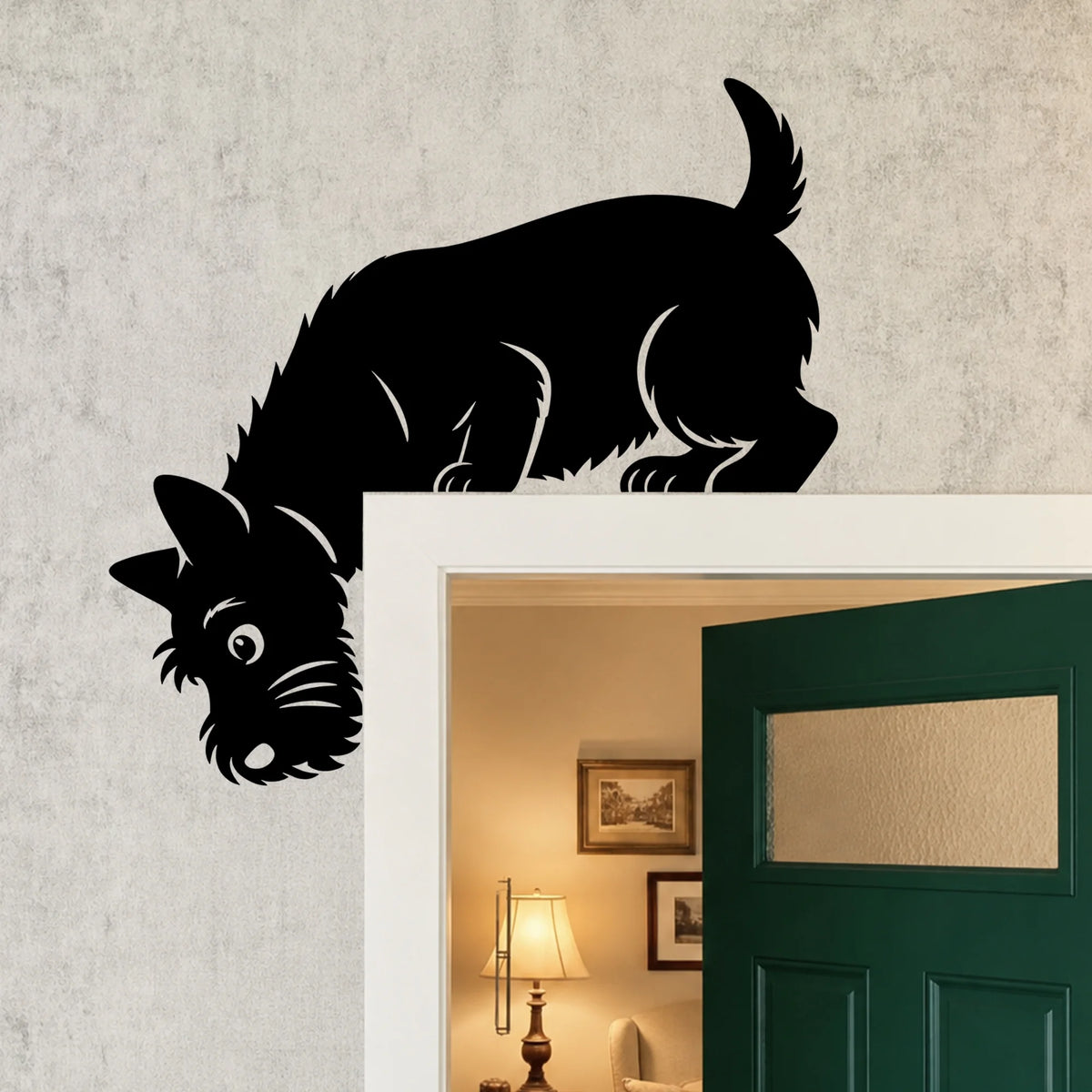 Scottish Terrier Metal Door Topper