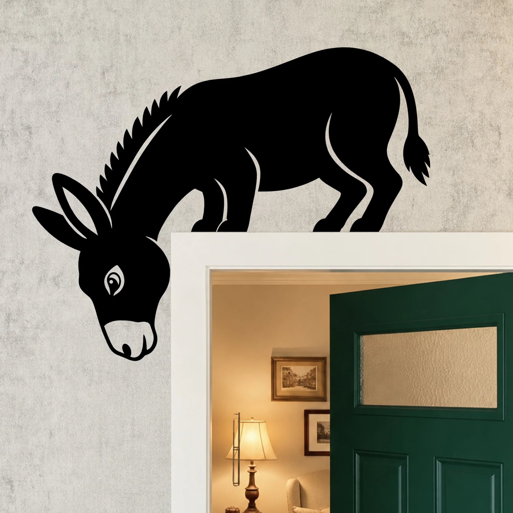 Donkey Metal Door Topper