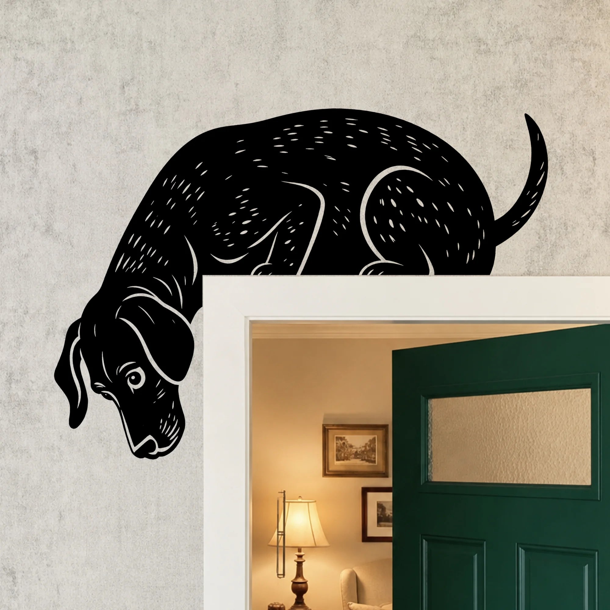 German Shorthaired Pointer Metal Door Topper