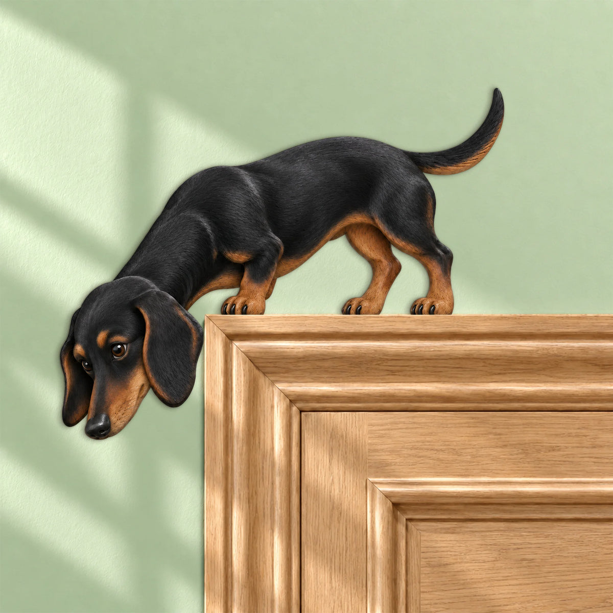 Dachshund Door Corner Wood Sign