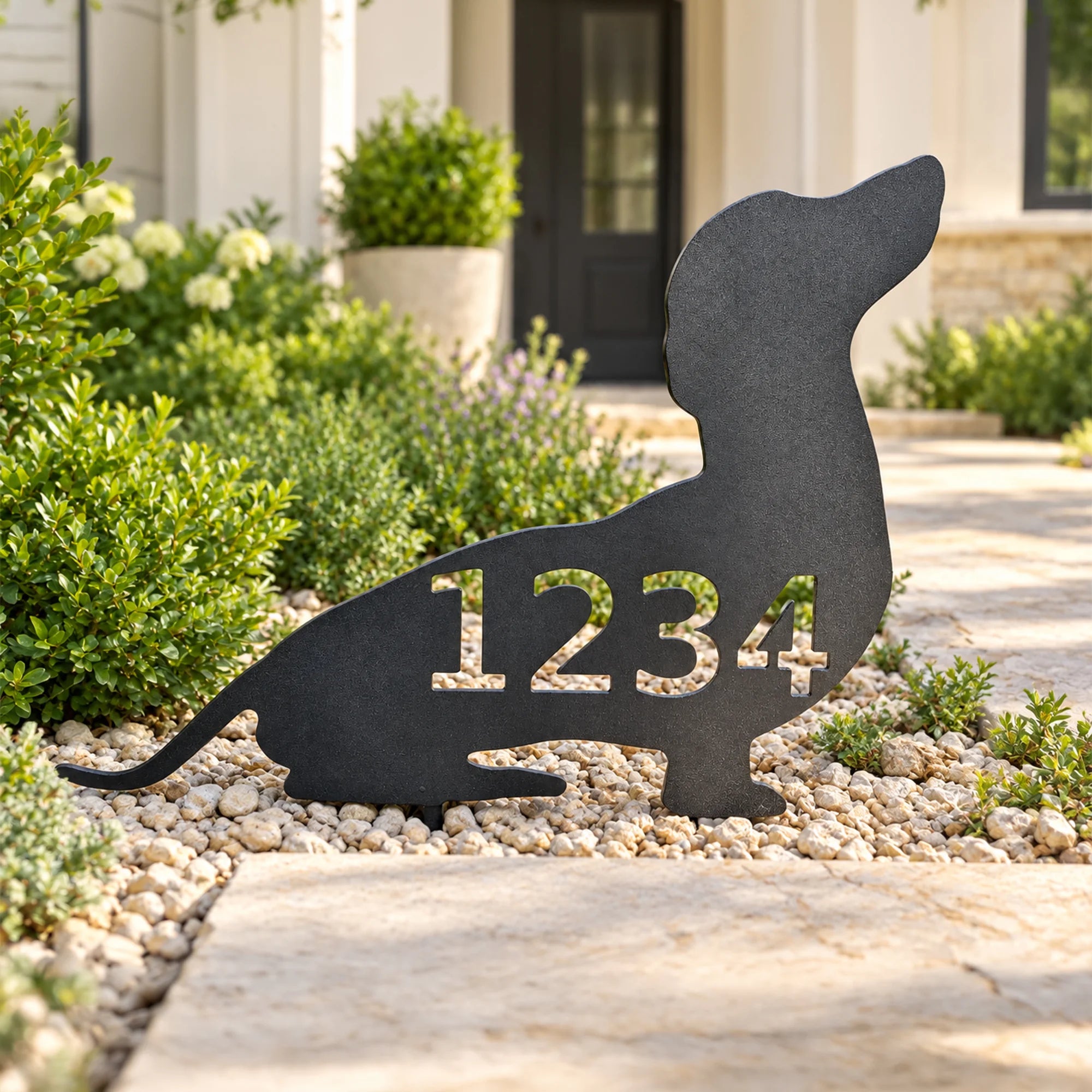 Custom Dachshund Address Sign