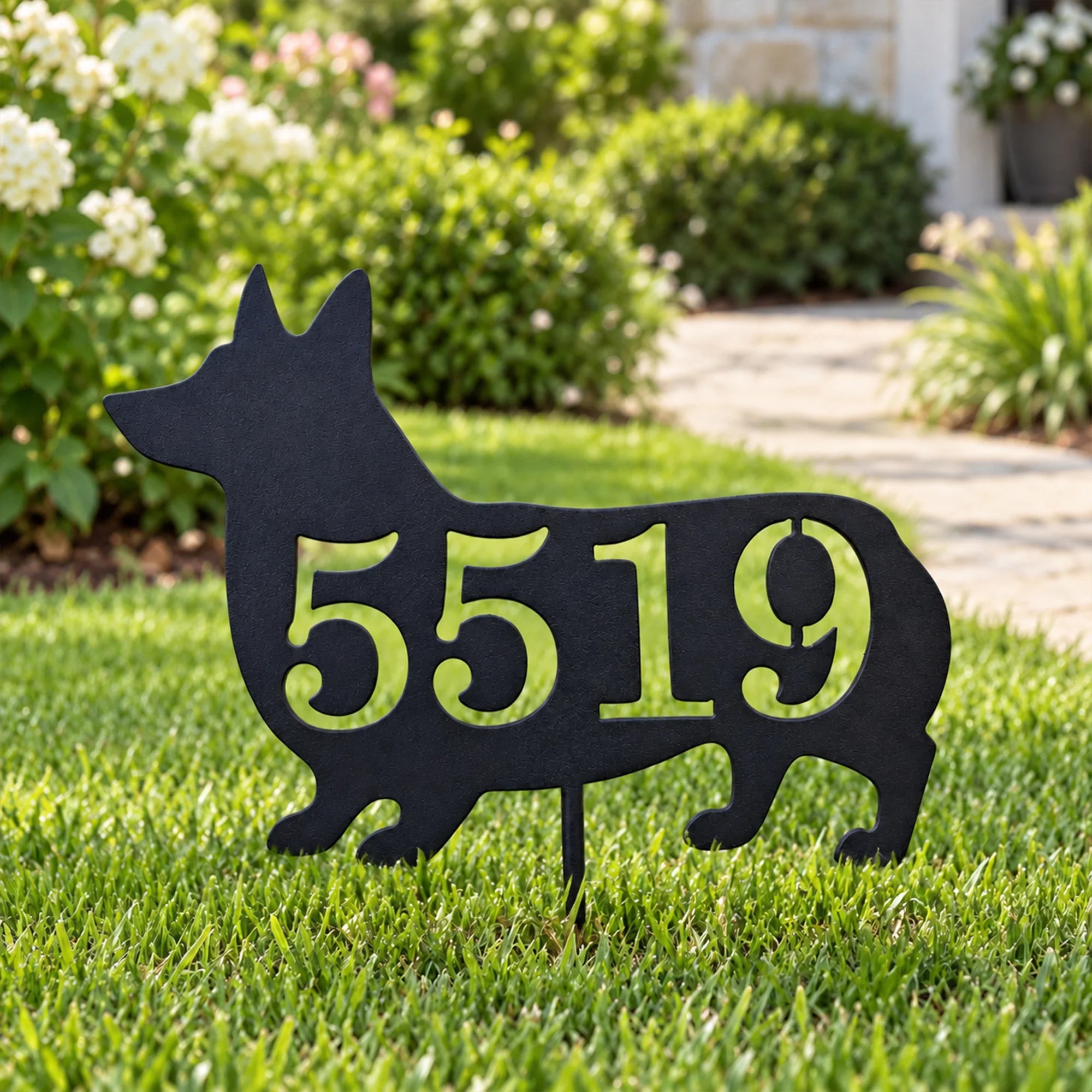 Custom Corgi Address Sign