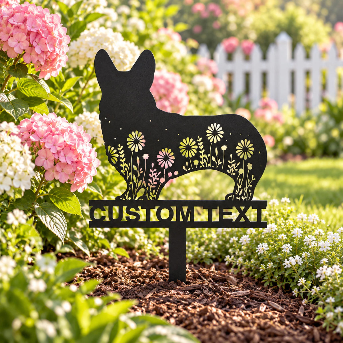 Personalized Corgi Memorial Stake, Pet Grave Marker Sympathy Gift